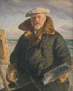 Michael Ancher Self portrait oil painting